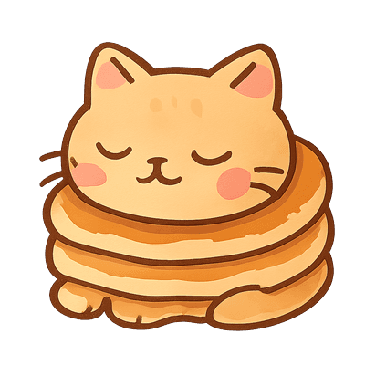 Sleepy Pancake Cat 21